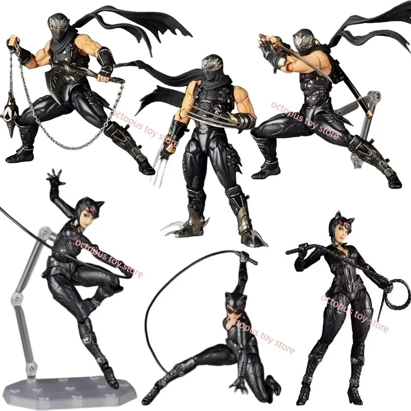 

Anime Black Catwomans Figure Amazing Black Ninjas Model Action Figure Multiple Accessories Collection Modle Toy For Kid Gifts