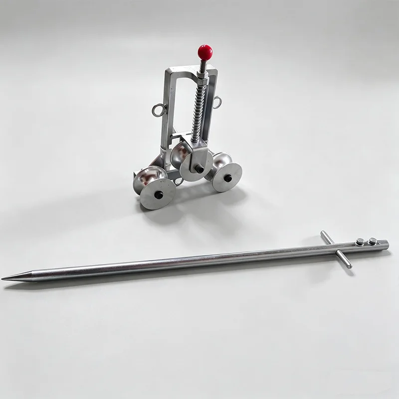 Grounding pulley, electric construction wire, ground wire, steel wheel, aluminum wheel, de-static tension, frame wire