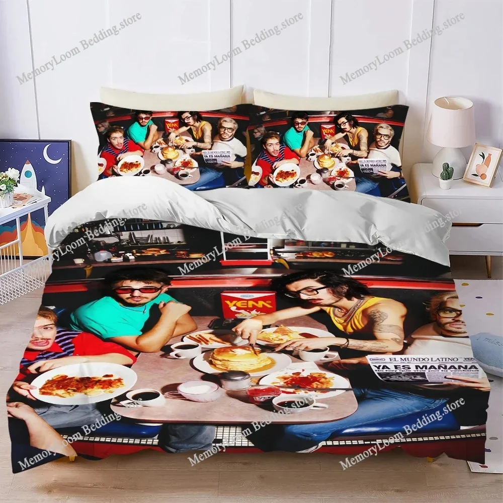 

Music M-Morat Band Duvet Cover Set Home Style Bedding Soft Laundry Cotton Bed Four Seasons Student Dormitory Home Textileextile7