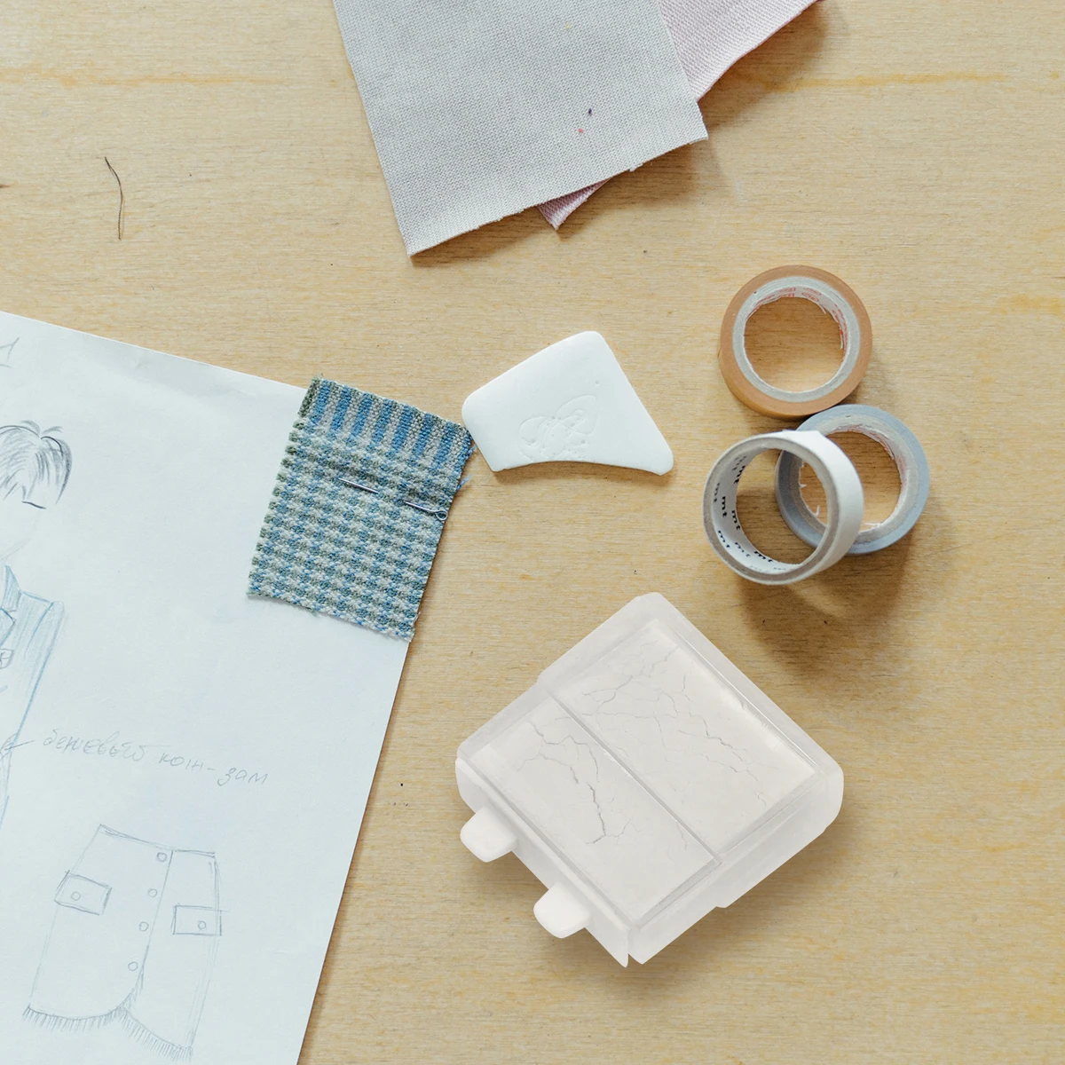 

10Pcs Tailors Chalks Sewing Powder Box Non Toxic Easy to Apply for Professional Tailoring and Home Sewing White