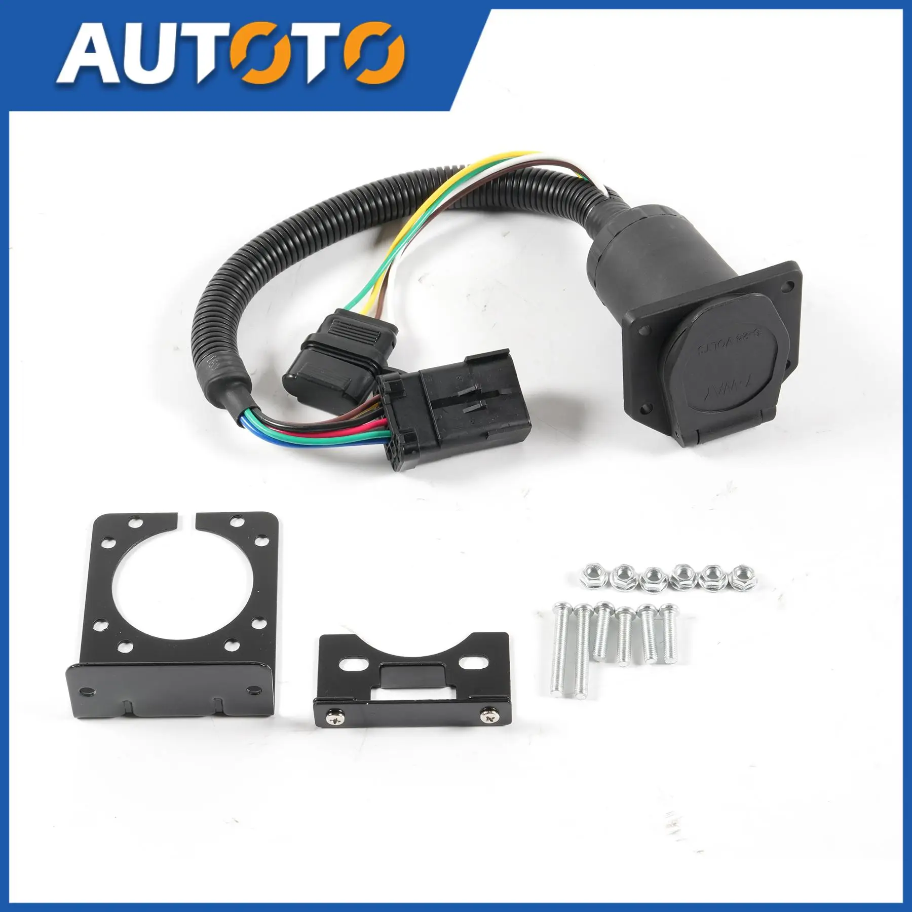 

Plug-In Simple Tow Harness 7 Way & 4 Way Flat Trailer Connector for Chrysler Pacifica Aspen Dodge Ram Van 1500/2500/3500 Jeep