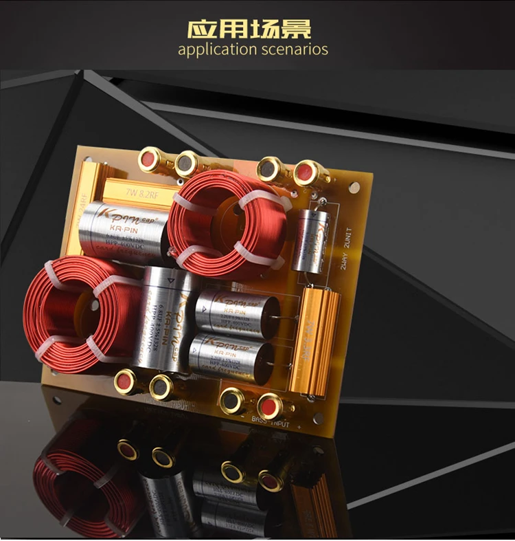 HIFIDIY Hi-Fi 2-Wege 2-Lautsprecher-Einheit (Hochtöner + Tieftöner) Lautsprecher Audio-Frequenzweiche Crossover-Filter T2B – Detail 9