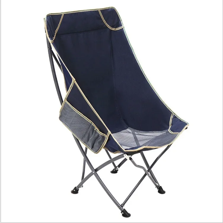 Chair Outdoor Casual Folding Moon weight Portable Picnic BBQ Camping Lying Folding Moon