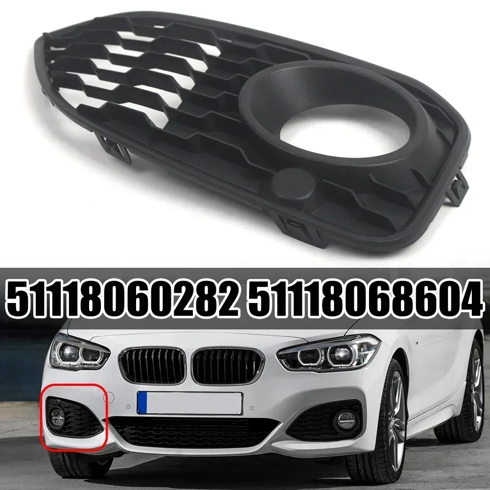 

1pc Right Front Bumper Fog Lamp Frame Grille For BMW 1 Series F20 F21 51118060282 51118068604 Easy Installation Anti-Corrosion