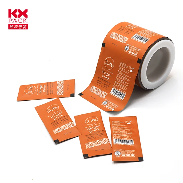 

Gravure Printing Food Packaging Film Sachet Packaging Laminated Metalized Film Printing Film Sachet for Ketchup Coffee Powder