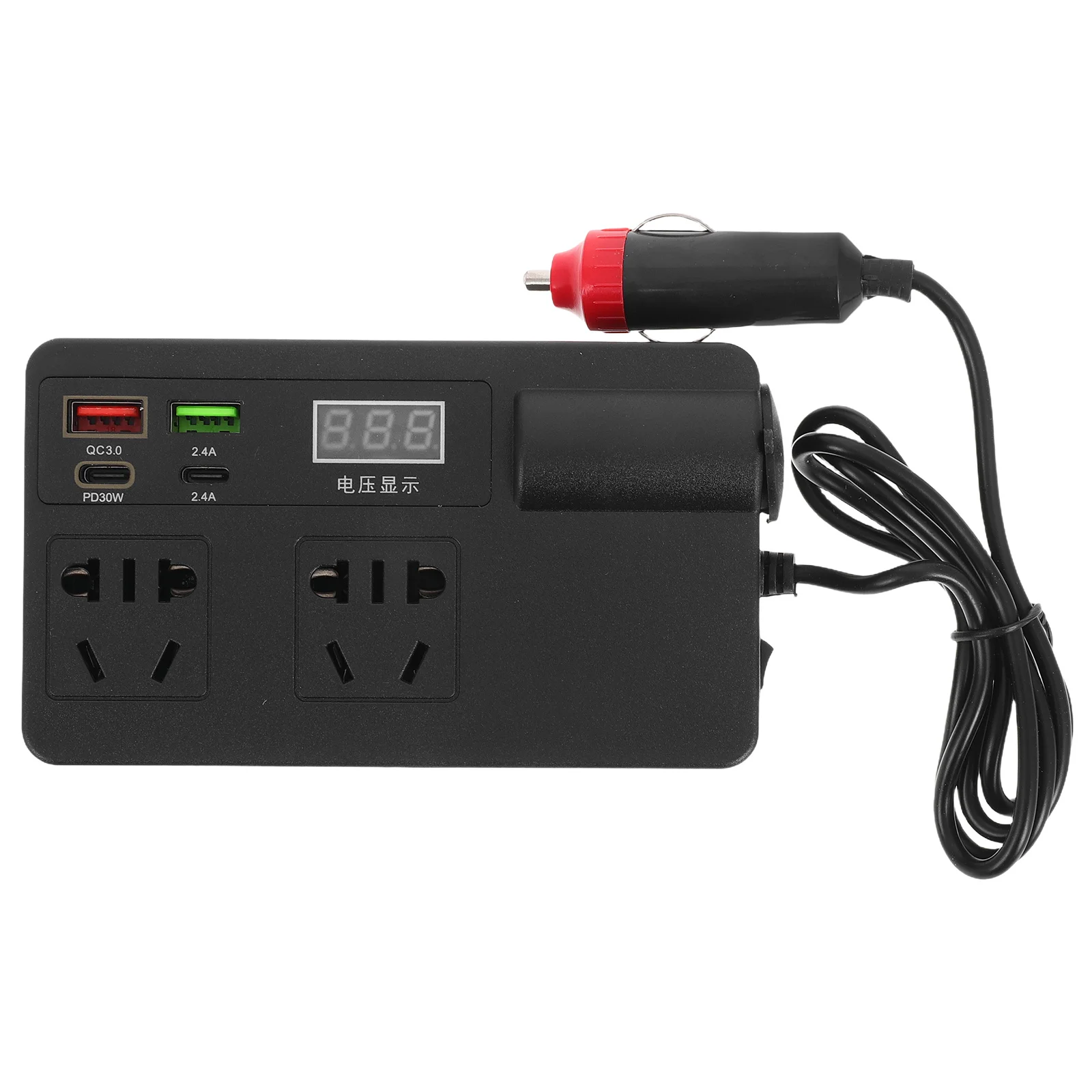 

Car Power Inverter 120W 12V 24V to 220V USB Multi-Function Socket Port Vehicle Laptop Charging Adapter