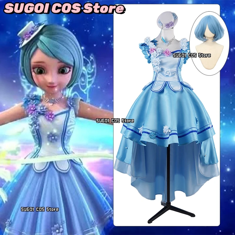 Xiaoyue Cospaly Anime Stars Academy Costumes Bean Sand Tail Dress Women's Princess Dress Halloween Party Suit Role-playing