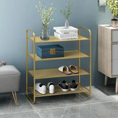 New Style Nordic Multi-layer  Shoe Rack Metal Shoe Rack Household Doorstep  Furniture Storage Metal Shoe Rack