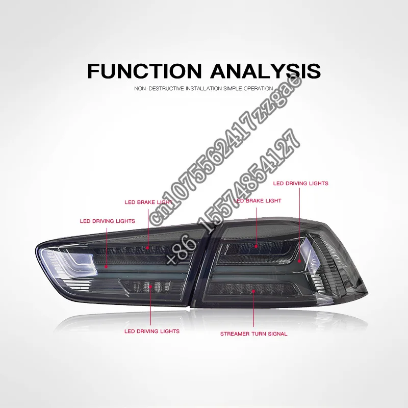 Groothandel Accessoires Galant/ Lancer Fortis Achterlicht 2008-2017 Modificada Led Achterlicht Voor Lancer Ex