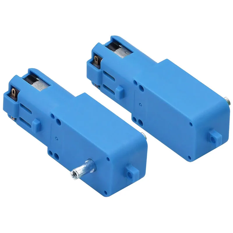 1~50Pcs Metal Gear Robot Intelligent Car Deceleration Motor TT Motor Single and Double Axis Finished Product 1:90 Blue