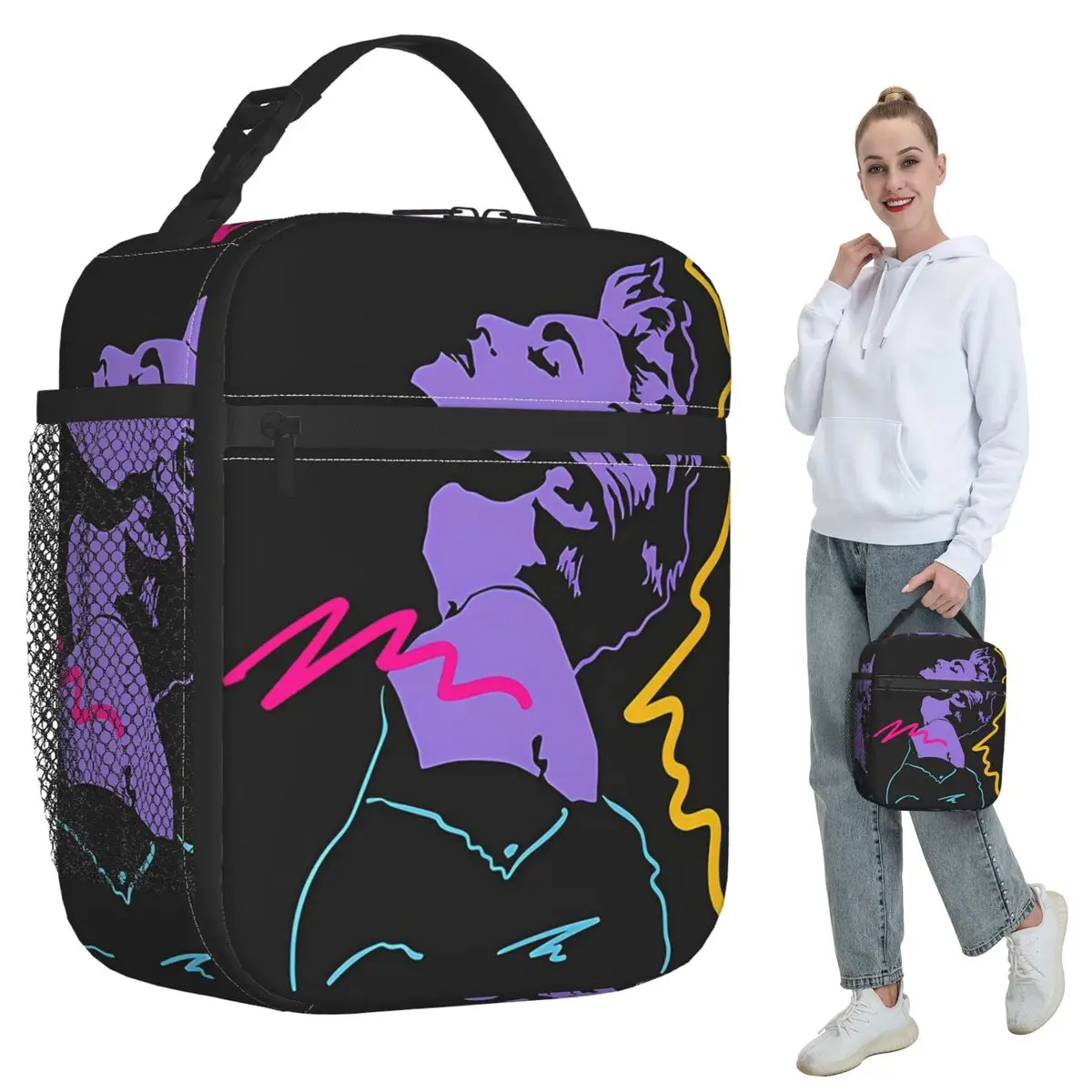 Madonna 80s Retro Style Insulated Lunch Bag for Kids School Cooler Thermal Food Box Tote Portable Lunch Boxes Container