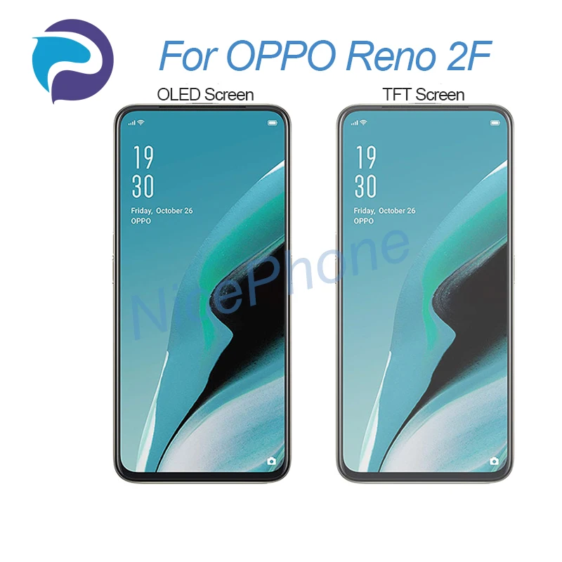 For OPPO Reno 2F LCD Screen + Touch Digitizer Display 2340*1080 CPH1989 Reno 2F LCD Screen Display