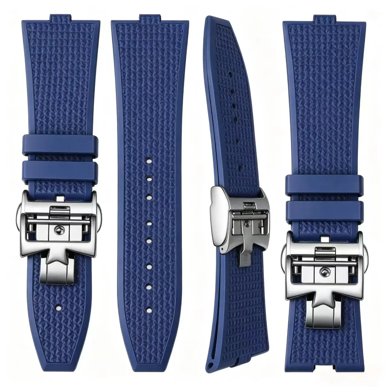 Bracelet en caoutchouc fluoré pour Vacheron Constantin 450 Cross Sea 4500V 5500v 7900v, bracelet de montre de haute qualité, démontage rapide