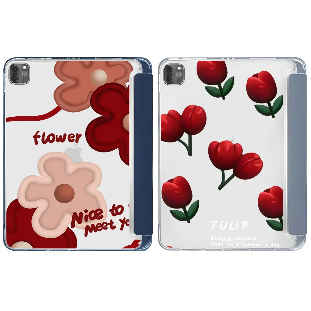 

AG54 Fashion Brand Cool Colorful Flower For iPad 7 8 9 10.2 Air 3 Pro 1 4inch Accessories for iPad Pro 11 Mini 4 5 Cover Case