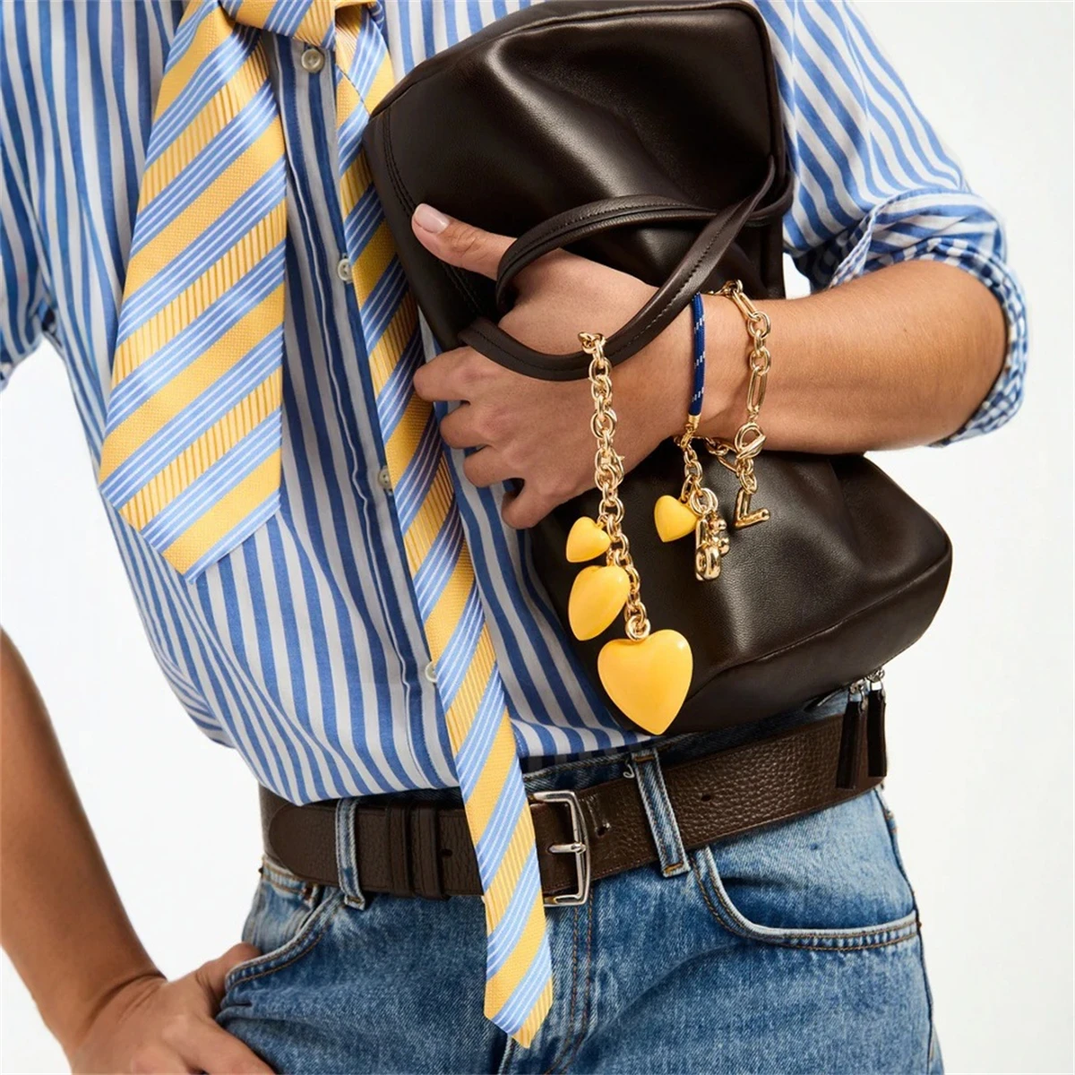 قلادة قلادة حب حمراء بالزيت بالتنقيط، إكسسوار للزوجين على شكل قلب، قلادة مصنوعة يدويًا، مطلية بالذهب #4