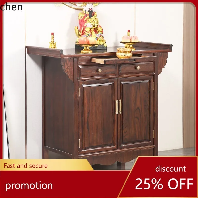 HT New Chinese Style Altar Buddha Table Incense Case Household Guan Gong God of Wealth Table Guanyin Buddha Table