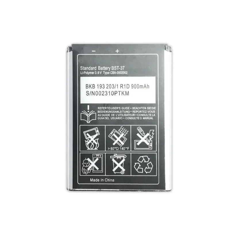 Baterai BST-37 900mAh Untuk Sony Ericsson K750 D750i W800i W810i K600 K610i K200i K220i W810C W700C W710C W550C J100i T280i V600