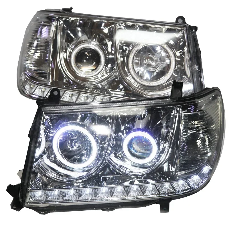 

AirowLand Cruiser LC100 4700 FJ100 2006-2007 Year LED Headlight Front Lamp Silver Housing For Toyota
