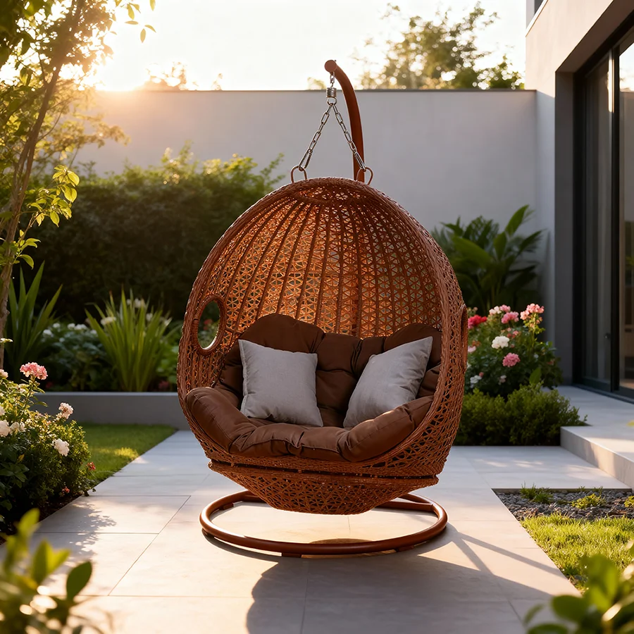 Kursi Ayun Gantung Rotan Moder - Hanging Egg Chair ulasan dan harga