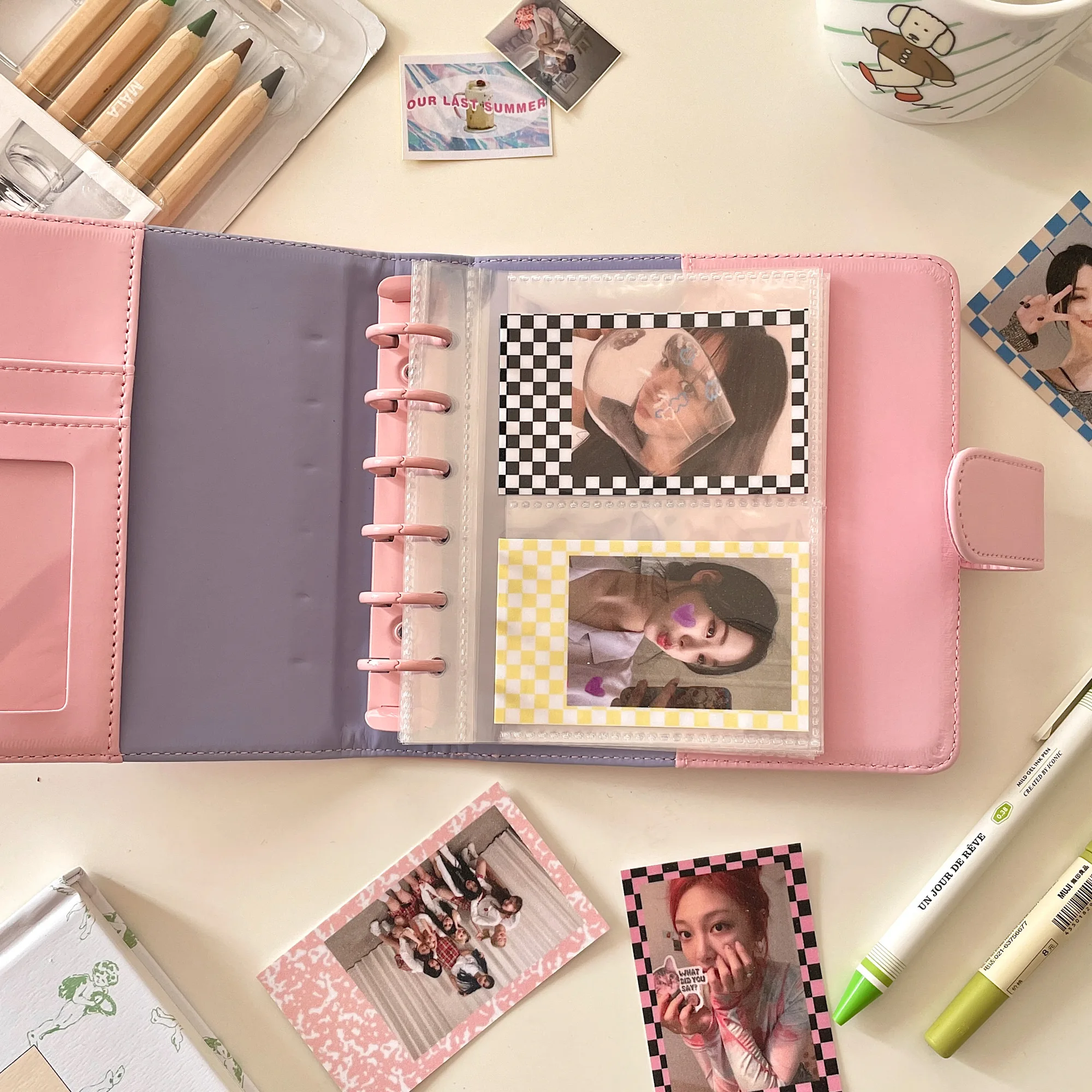 Sharkbang Makronen A7 Platz PU Bindemittel Tagebuch Notebook Zeitschriften Agenda Planer DIY Idol Kpop Sammeln Buch Geschenk Set Schreibwaren – Detail 18