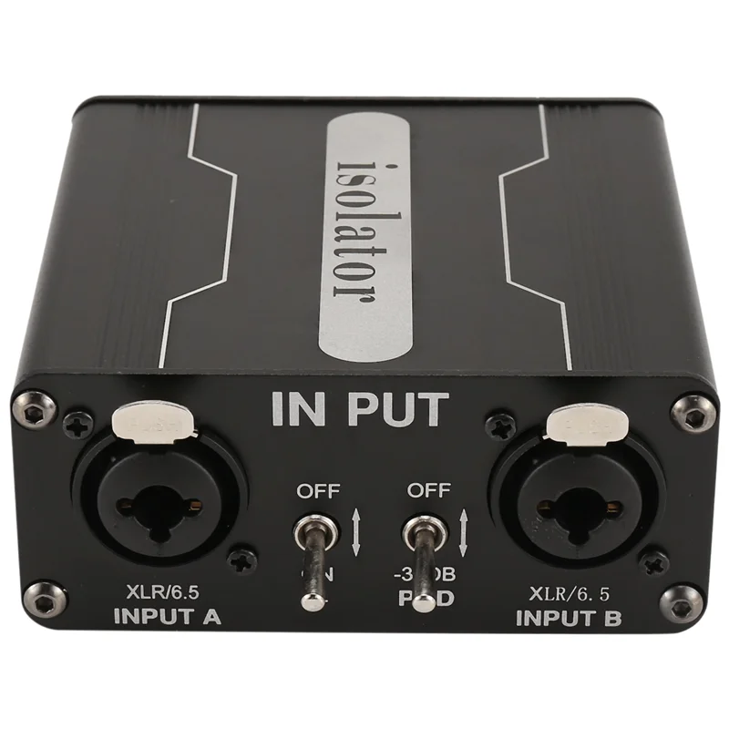 

Pop 1Pcs Dual-Channel 6.5 XLR Mixer Audio Isolator Current Sound Noise Mixer Microphone Common Ground Filter