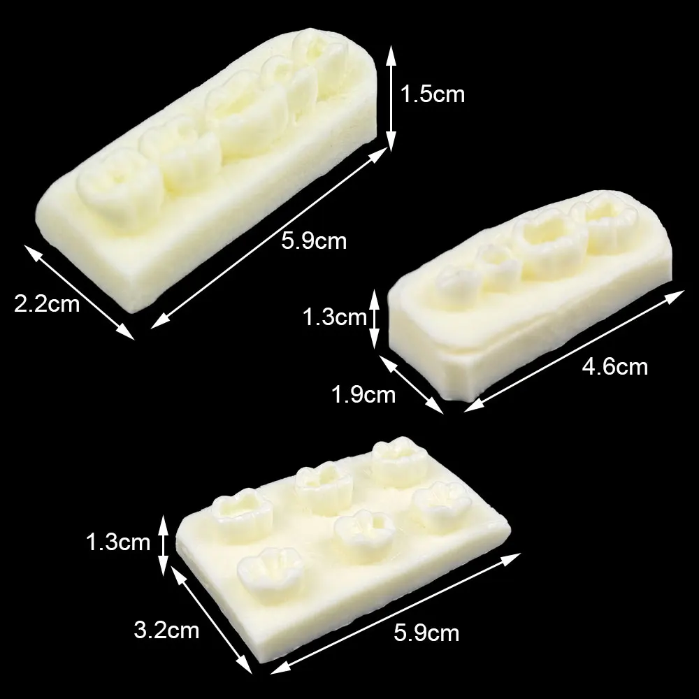 Modelo de treinamento de implante, modelo de enchimento dental, modelo de dentes de implante para prática de odontologia, ensino, estudo, exame, educação