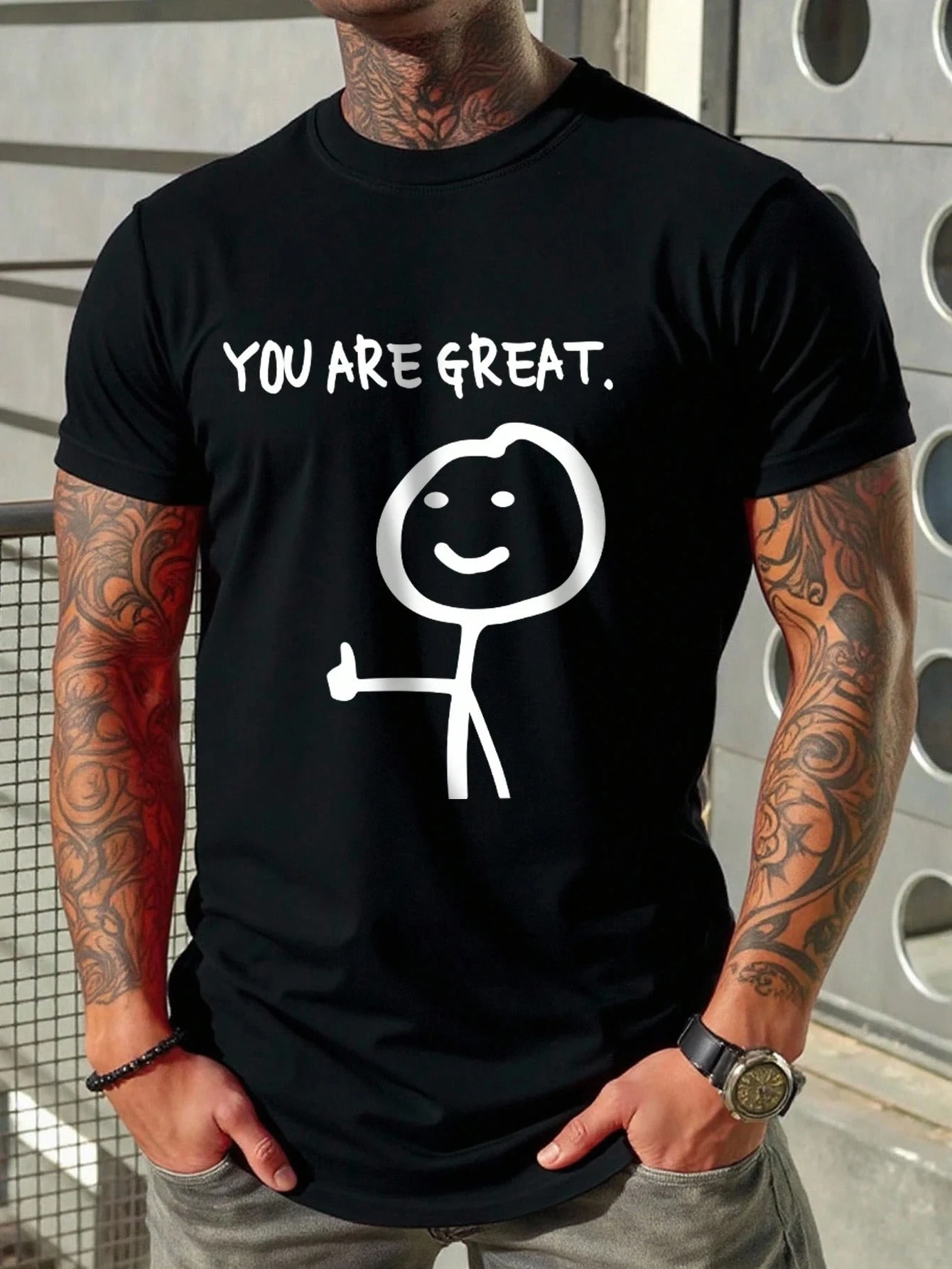 Men's Graphic T-Shirt  Matching For Men T-Shirt Soft Fabric Breathable Comfortable Short Sleeve T-Shirts Perfect For Summer