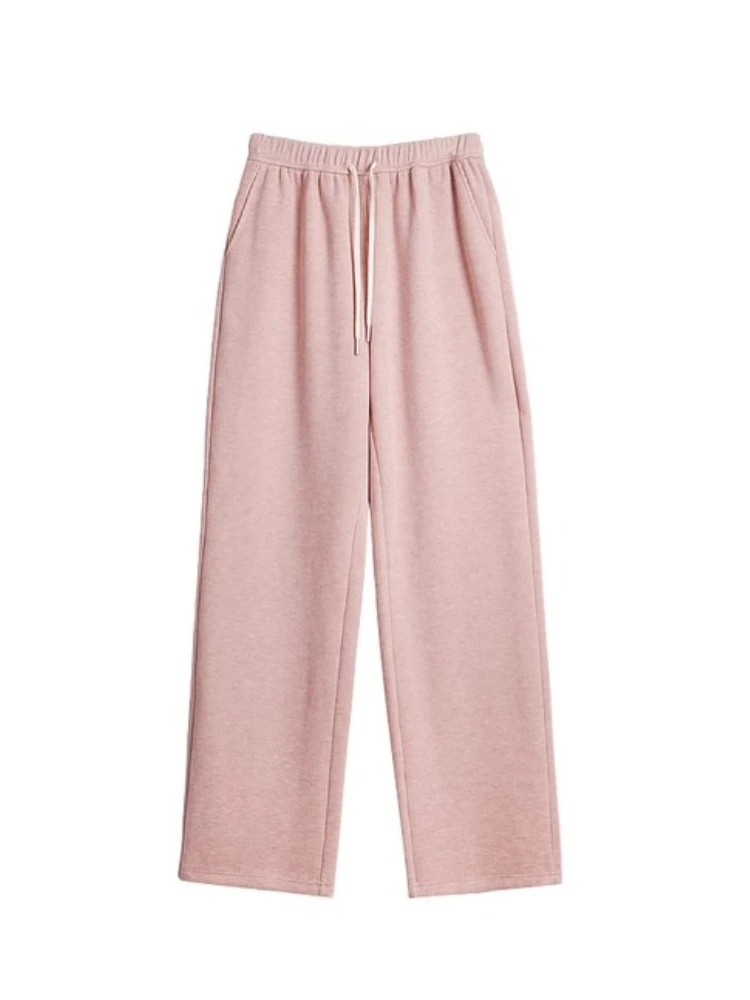 กางเกงขายาวทรงตรง OLrain รุ่น Autumn สำหรับผู้หญิง ปี 2025 รุ่นใหม่ สีพื้น เรียบง่าย สไตล์สาวออฟฟิศ ให้ความอบอุ่น รุ่น O57QK001501