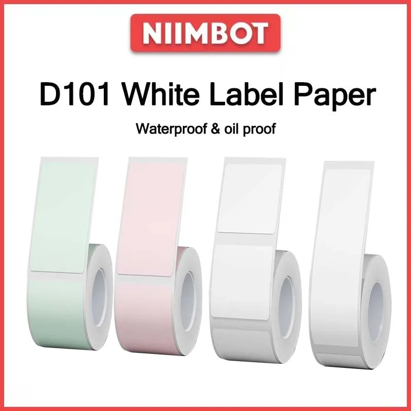 NiiMbot D101 Paper Supermarket  Price Tag Paper Label Clothing Classification Label Thermal Label Sticker Waterproof