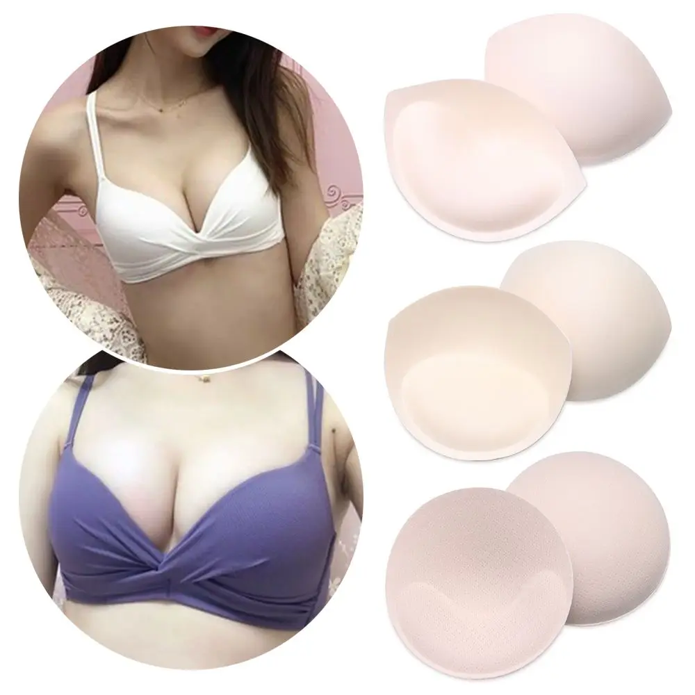 1Pair Women Summer Push Up Cups Bikini Intimates Accessories Chest Cup Bra Pads Breast Bras Insert Pad