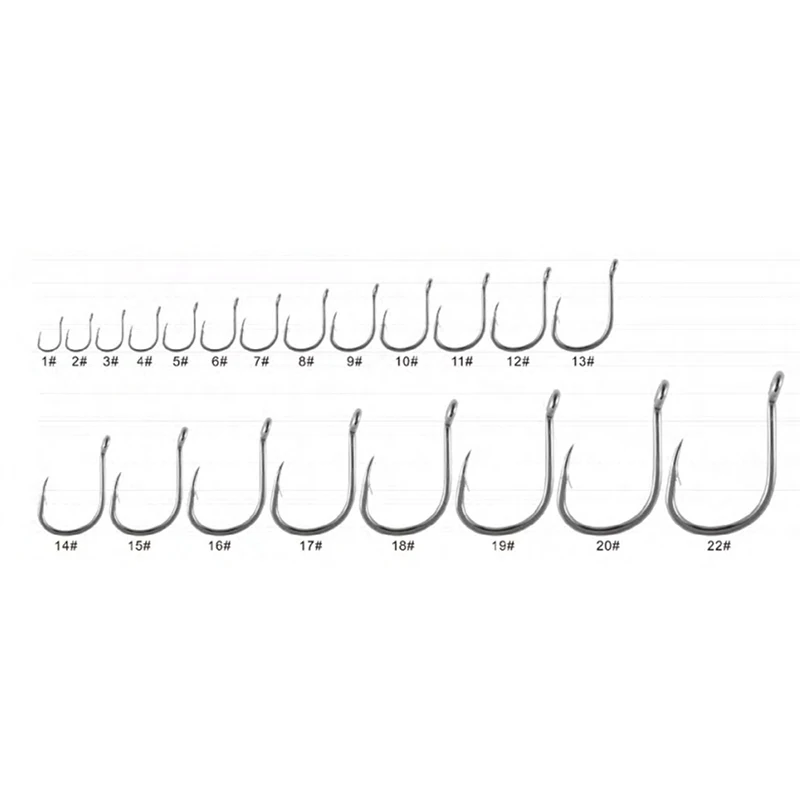 5000Pcs Fishing Hooks Barbed Single Circle Carp Fishing Hook High Carbon Steel Sea Fishing hook Fly Fishing Accessories Pesca