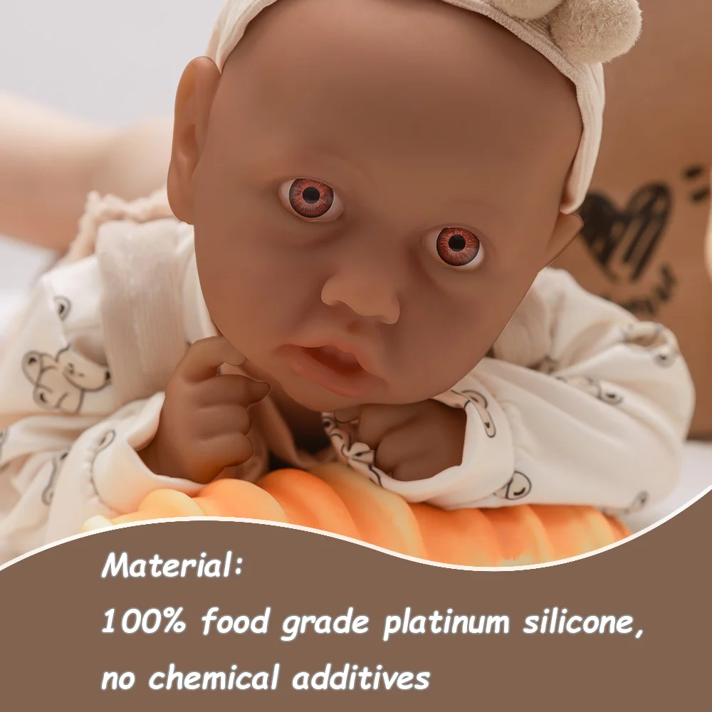 19.7インチ、2.8kg、開口部広い医療グレードの柔らかいシリコン製ベビードール、プロレベルのディテール復元