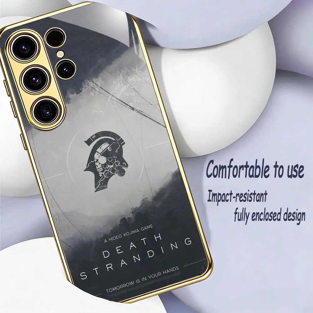 Funda para Teléfono con Diseño de Videojuego DEATH Adventure STRANDING para Samsung S26 S25 S24 S23 S22 S21 Plus Ultra FE Edge, Vidrio Electrochapado