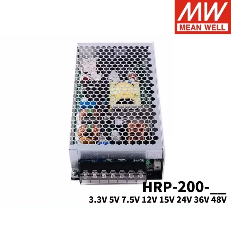 

MEAN WELL HRP-200 HRP-200-5 HRP-200-12 HRP-200-24 HRP-200-36 HRP-200-48 Switching Power Supply with The PFC Function