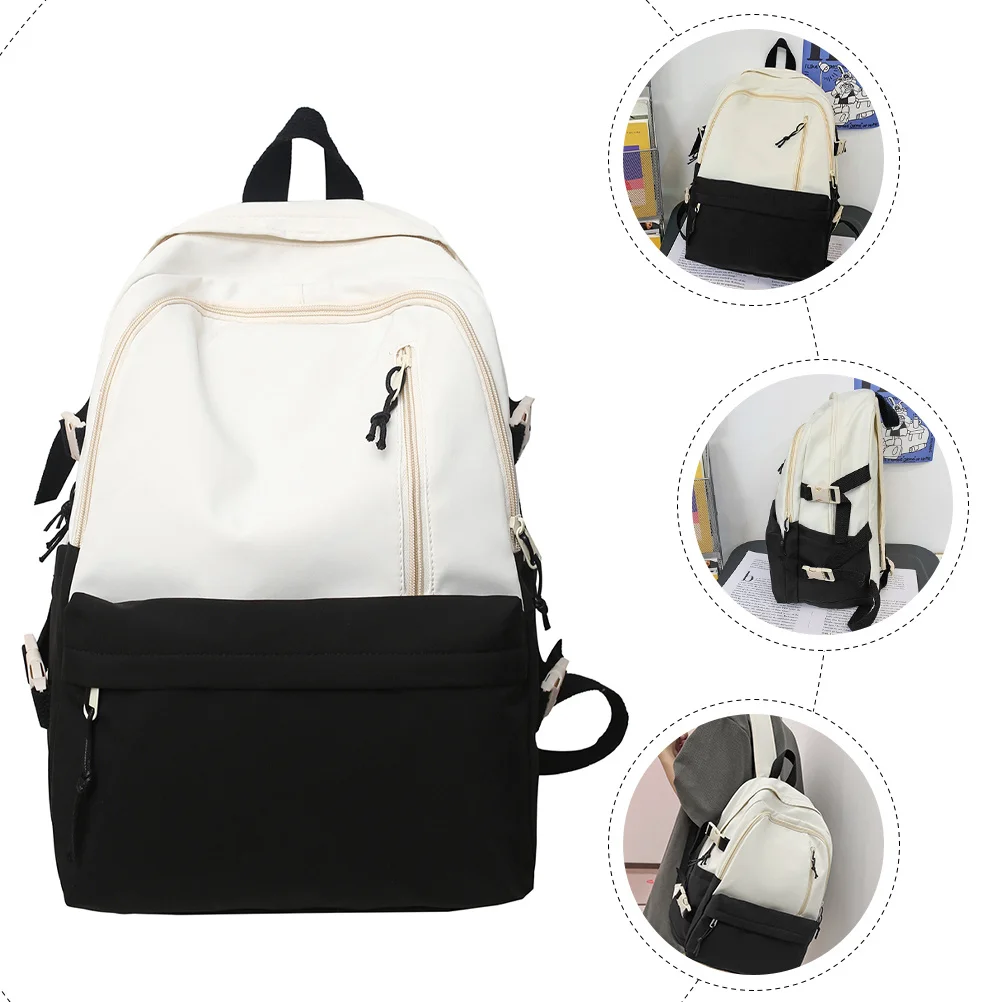 حقيبة ظهر للكمبيوتر المحمول بسعة مقاومة للماء للطلاب في الهواء الطلق للمدرسة والمكتب والمشي لمسافات طويلة للاستخدام اليومي