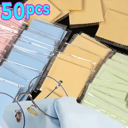 1-50PCS Strong Microfiber Cleaning Cloth High Quality Chamois Glasses Cleaner for Glasses Cloth Len Phone Screen Cleaning Wipes