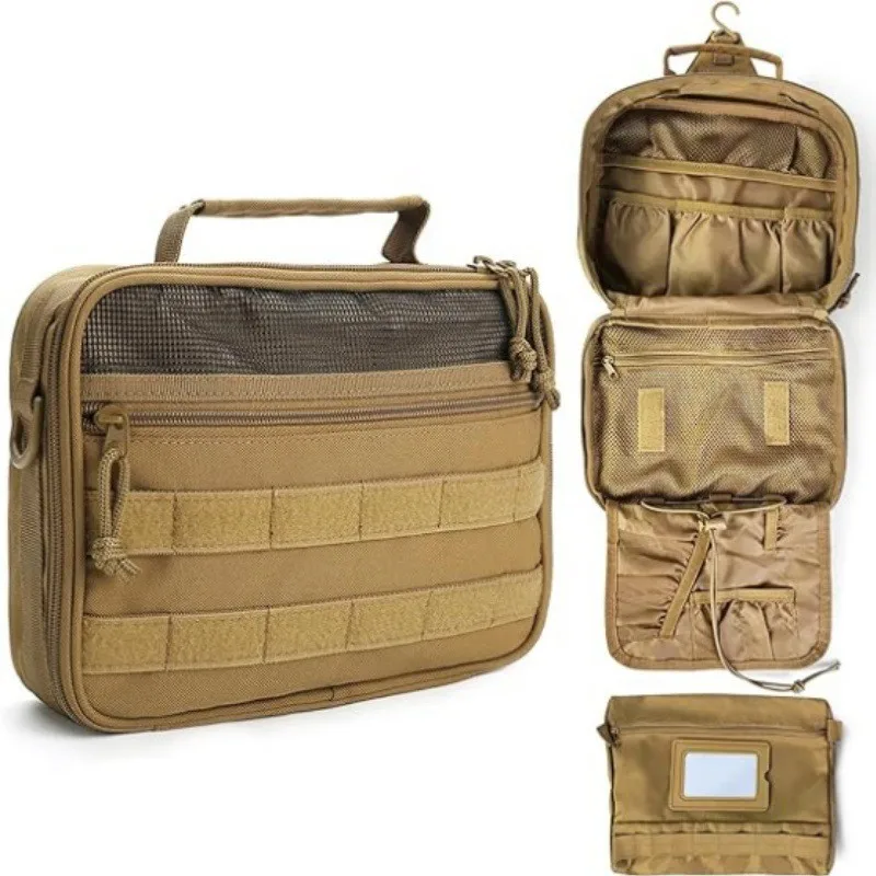 新しい戦術的なモールウエストバッグ多機能防水大容量-edc-ユーティリティポーチ屋外ハイキングキャンプ旅行