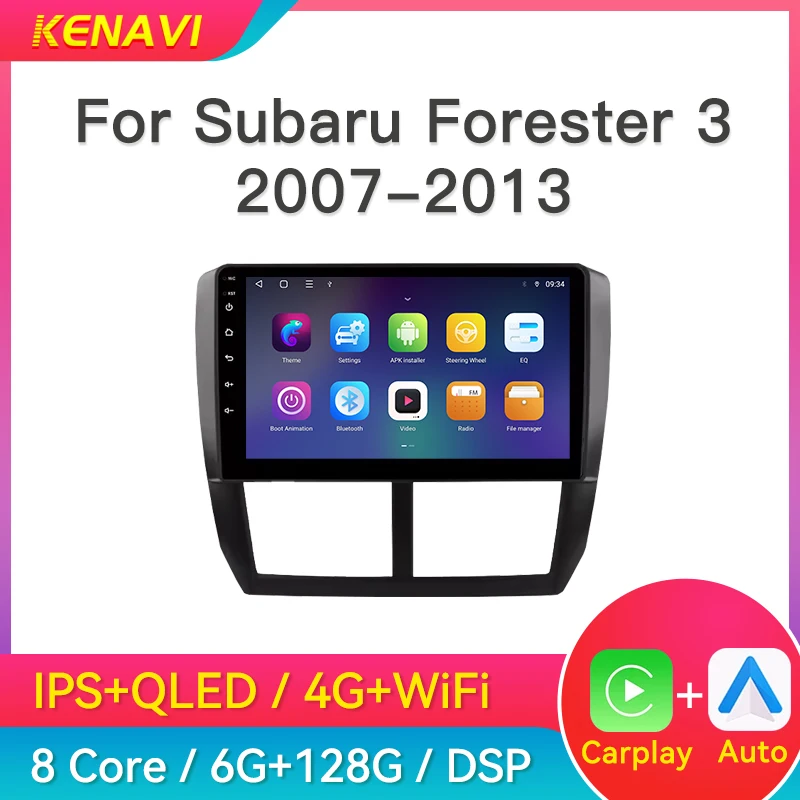 Car Radio For Subaru Forester3 SH 2007-2013 GPS DSP Wireless Carplay Android Auto Head Unit Intelligent Center Multimedia Player