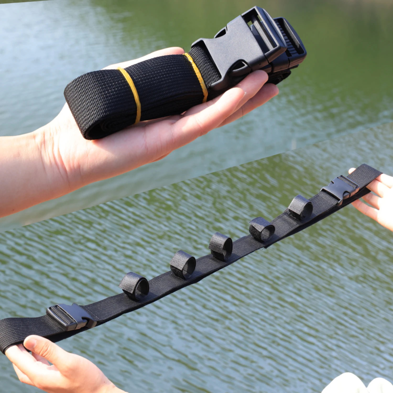 Sougayilang Correas Elásticas para Luya – Pesca Portátil y Resistente - imagen 2