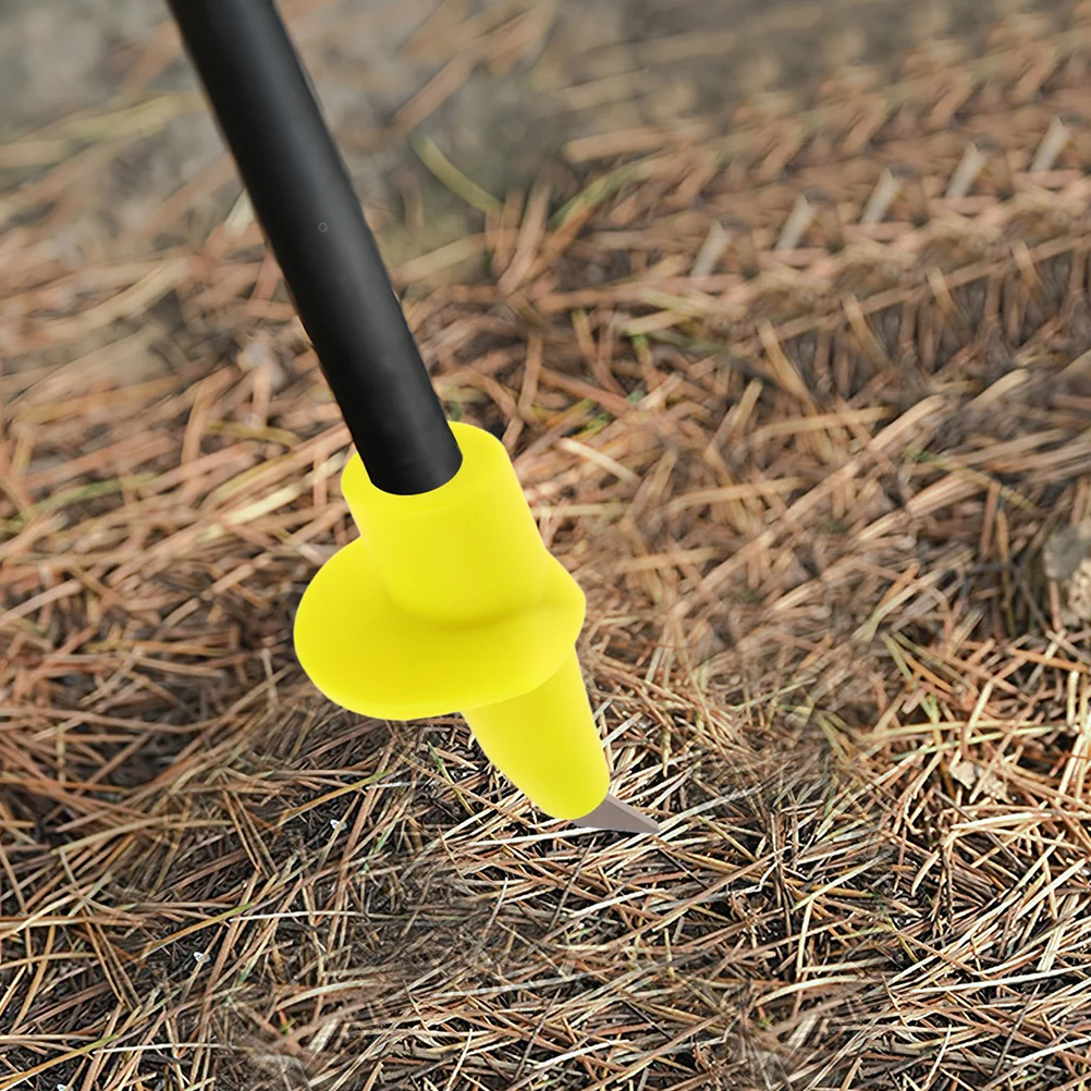 

4pcs Tungsten Steel Trekking Pole Tip Cover Non-Slip Hiking Stick Tips Wear-Resist Cane End Protector Camping Hiking Supplies