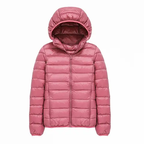 Women Puffer Jacket 15 Colors Plus Size 5XL 6XL 7XL 2025 New Spring Autumn Female Ultra Lightweight Packable Hooded Down Coats