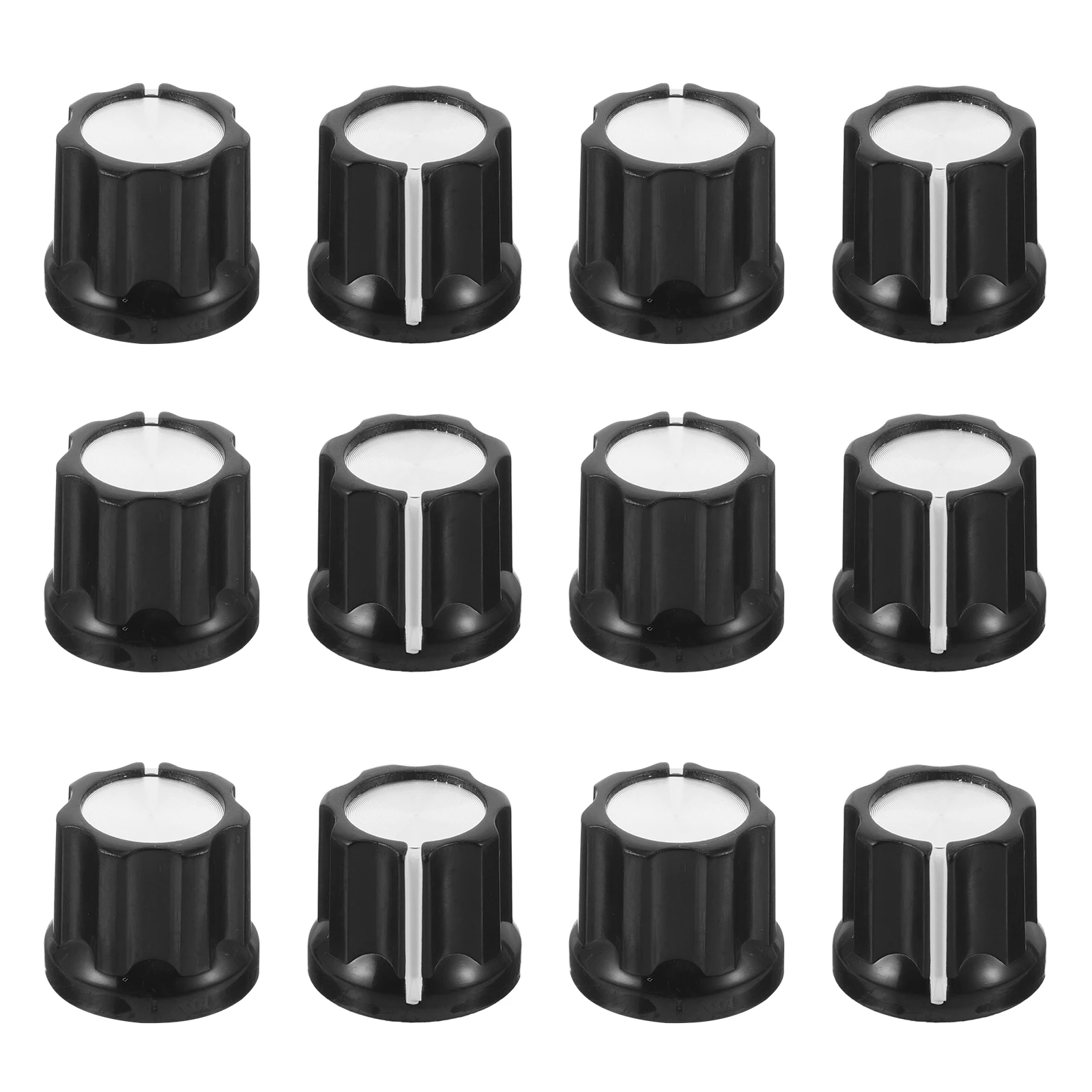 

12 Pcs Plum Bossom Electric Guitar Knob Cap Aluminum Skin Tone Volume Control Knobs