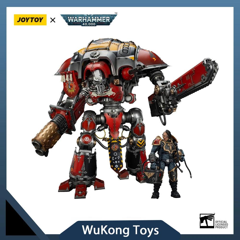 

JOYTOY Warhammer 40k 1/18 Action Figures Imperial Knights House Raven Knight Errant Articulated Anime Figure Collectible Model