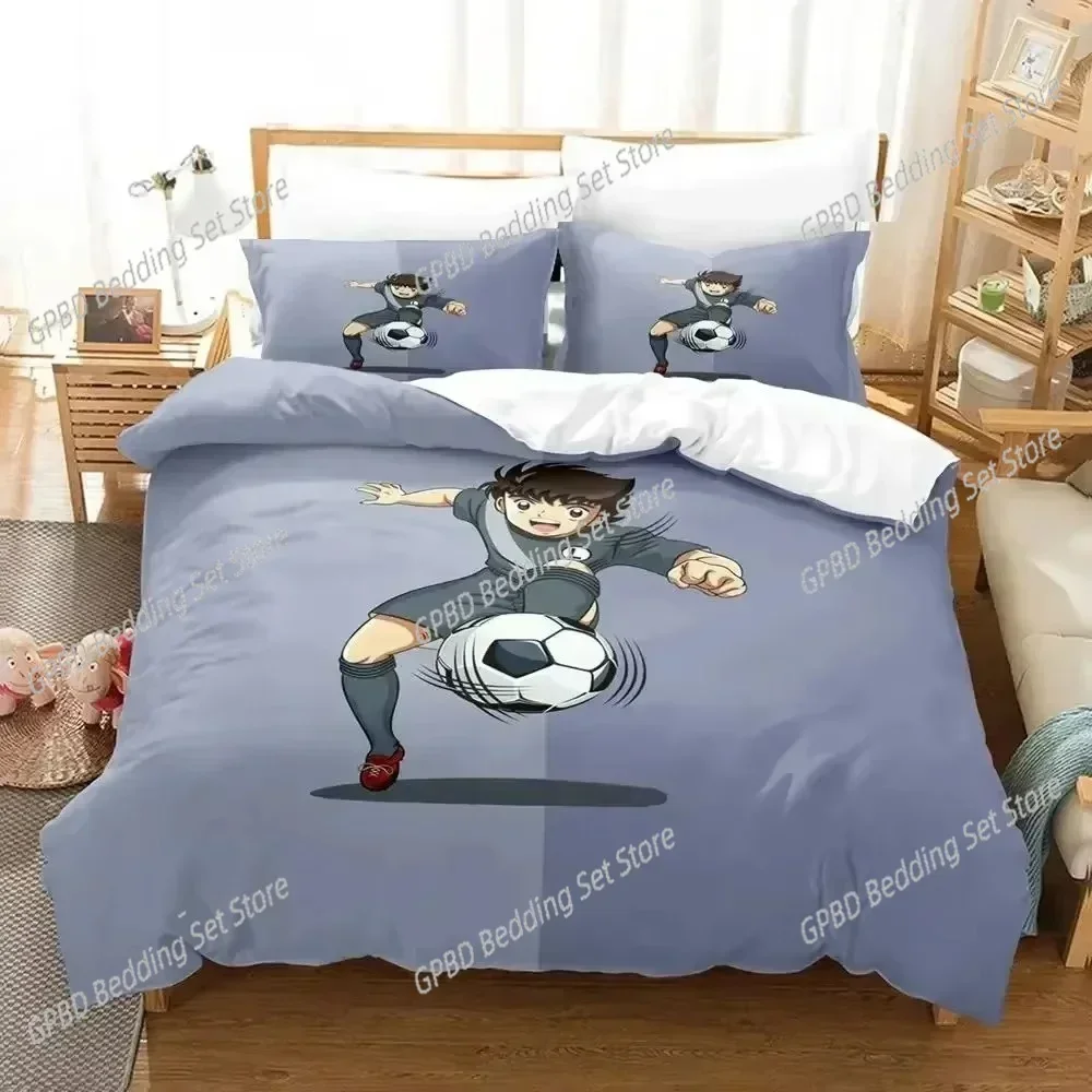 

Anime Captain Tsubasa Bedding Set Boys Girls Twin Queen Size Duvet Cover Pillowcase Bed Boys Adult Fashion Home Textileextile