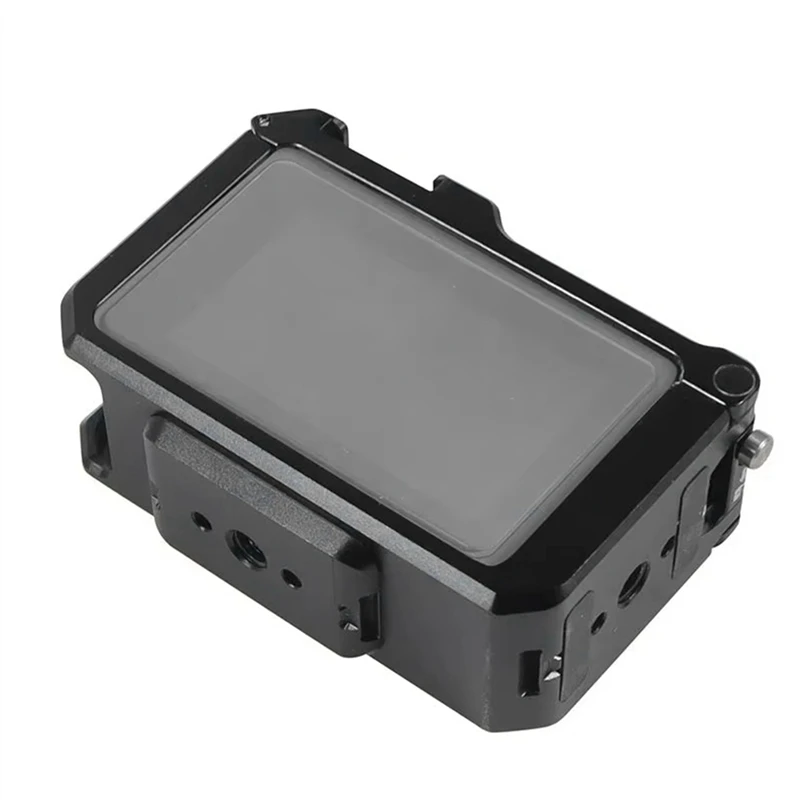 Para dji ação 5pro 4 3 câmera gaiola rig capa protetora com sapata fria, placa de base magnética caso expansão