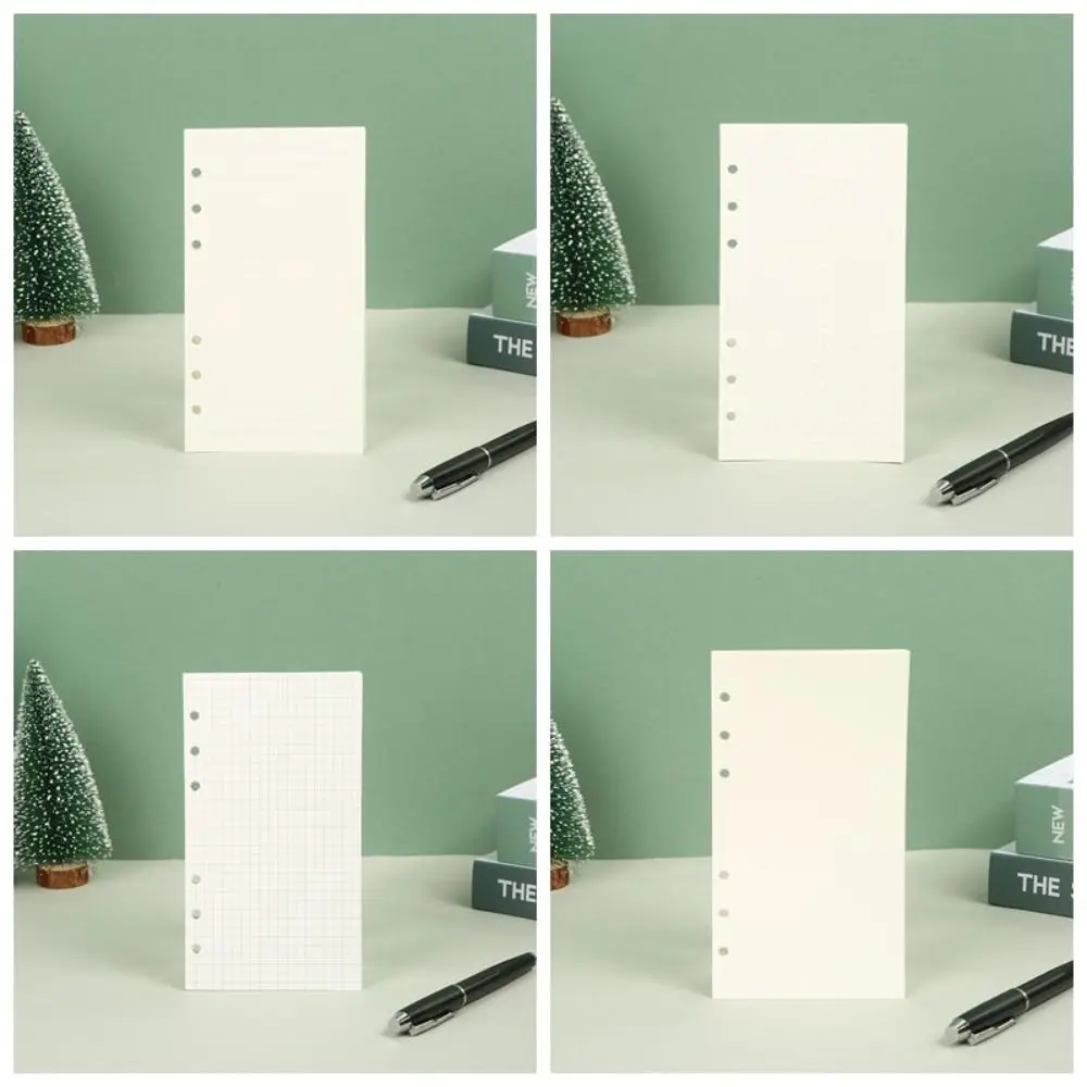 45Sheet Loose-Leaf Notebook Refill Paper Refill Spiral Binder Index Inside Page Cards A5 A6 A7 Inner Refill Paper 6-hole