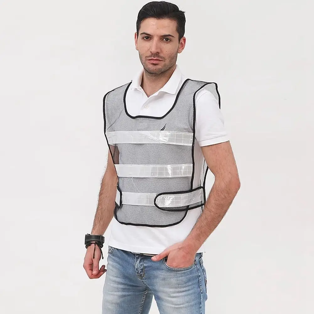 سترة جري عالية الوضوح شبكية قابلة للتنفس متعددة الألوان سترة شبكية فلورسنت خفيفة الوزن وقابلة للتعديل #2