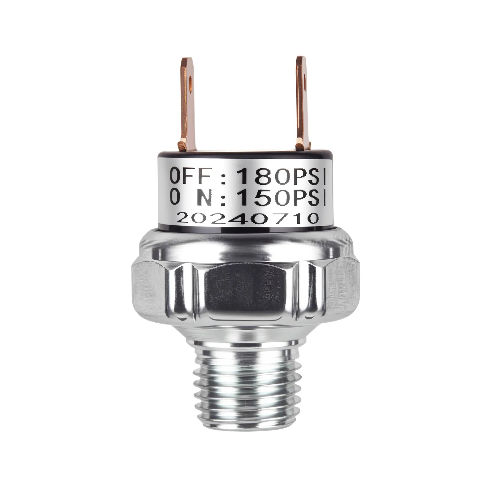 70-100/90-120/110-140/150-170(180)PSI Air Compressor Pressure Switch 1/4NPT 12V/24V For Air Tank Aluminum Alloy Switch Control