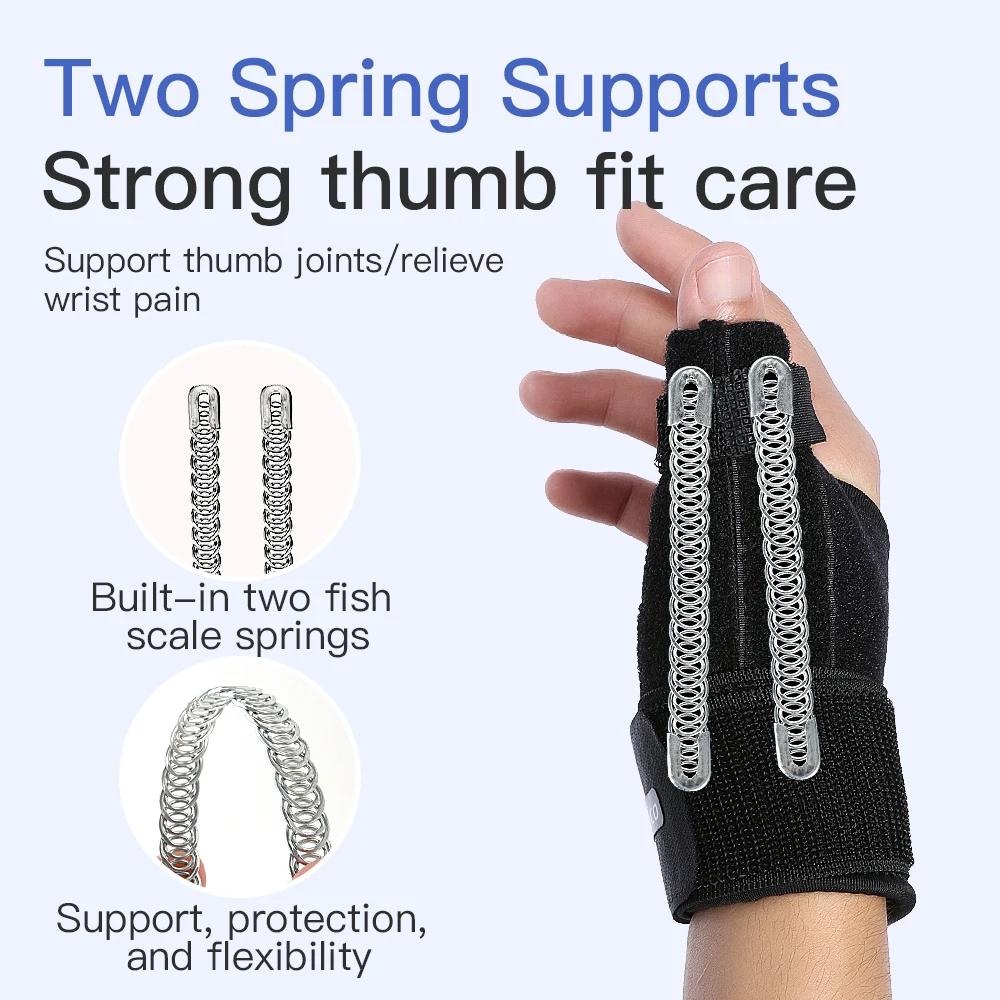 Adjustable Thumb Wrist Stabilizer Splint Brace Pressure Elastic Bandage Thumb Support for Arthritis Tendonitis Tunnel Support