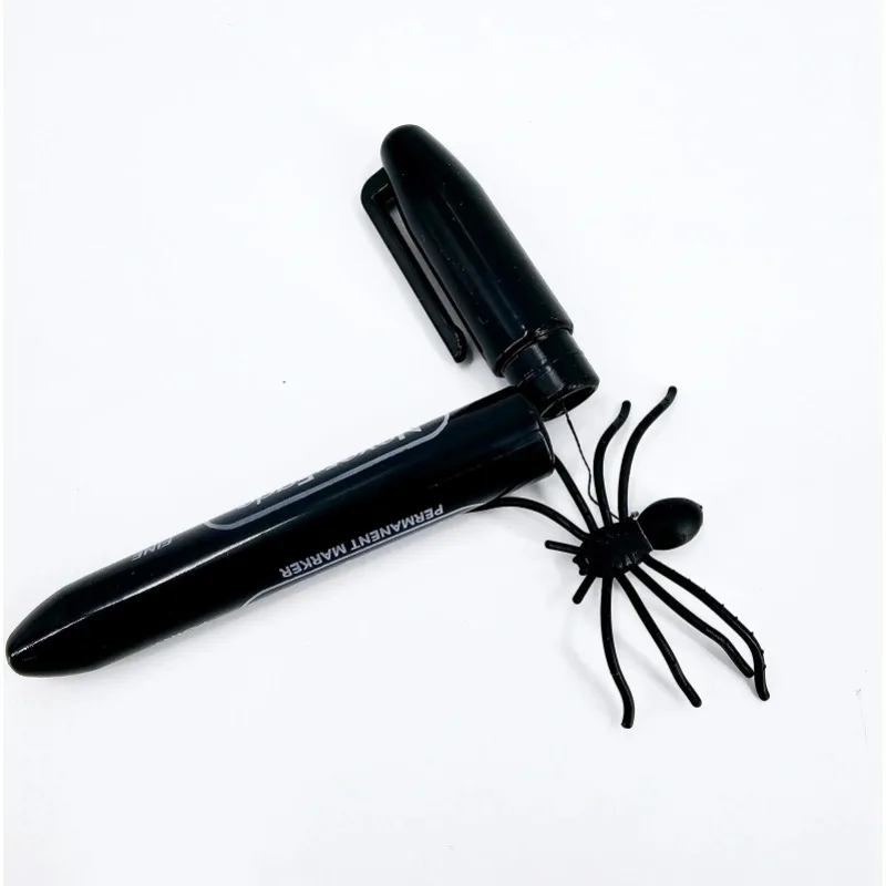 Scare Prank Spider Pen 3D Jumping Spider Magic Gag Gimmicks Easy To Do Magic Tricks Funny Illusions Magia Props Magician Games